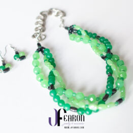braided green aventurine necklace